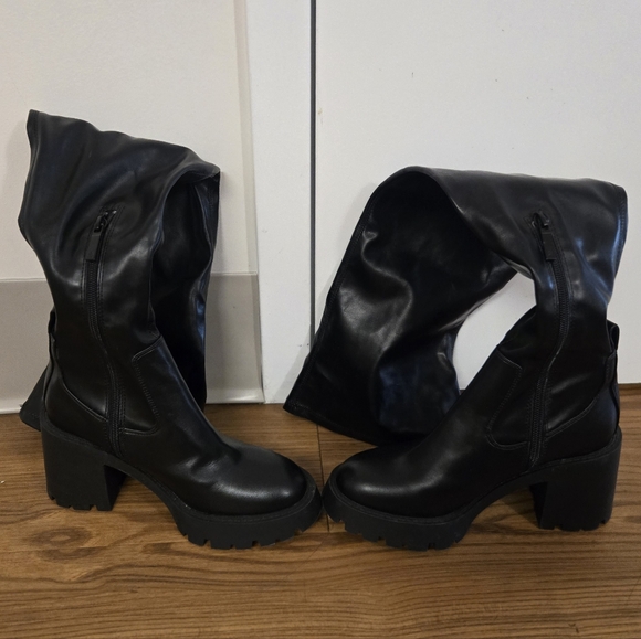 Zara Over The Knee Chunky Boots - Picture 4 of 10